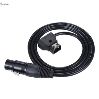 Andoer อะแดปเตอร์สายเคเบิ้ลพาวเวอร์ซัพพาย 100 ซม . / 3 . 3 ฟุต D - Tap Male To Xlr 4 - Pin Female สําหรับ V - Mount Battery