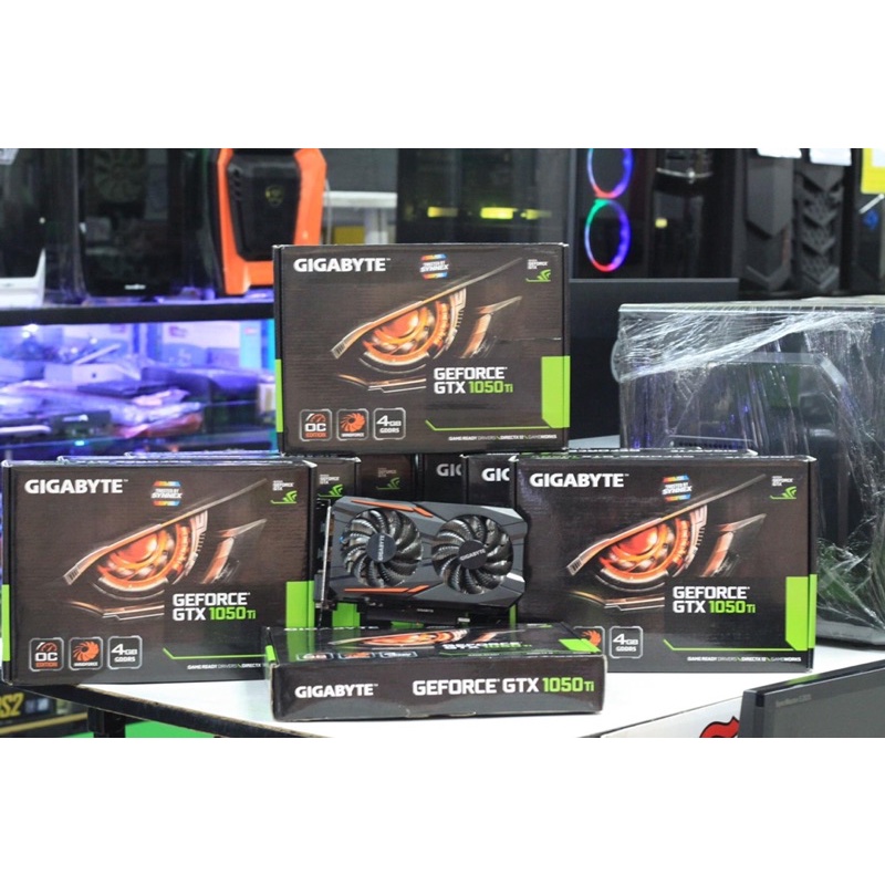 การ์ดจอ Gtx 1050ti 4GB 2พัดลม ไม่ต่อไฟเลี้ยง มือสอง