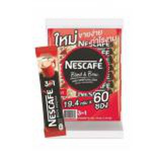 Nescafe Coffee 3in1 Size 19.4g (Pack of 60 sachets)