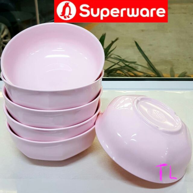 ชาม5.5"=6ชิ้น(ชามข้าวต้ม) สีโอลด์โรสคลาสสิก ซุปเปอร์แวร์เกรดA เมลามีน100%
