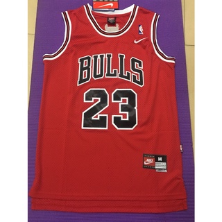 ใหม่ Chicago Bulls สําหรับผู้ชาย #เสื้อกีฬาบาสเก็ตบอล ปักลาย Michael BULLS 23 สีแดง สไตล์เรโทร