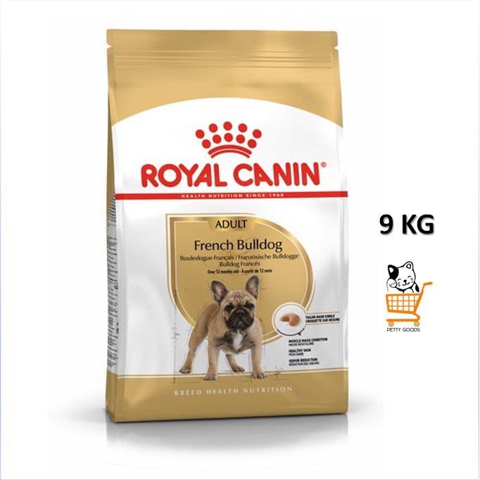 Royal Canin Dog French Bulldog Adult 9 Kg อาหารสุนัข เฟรนช์บลูด็อก อาหารสุนัขโต