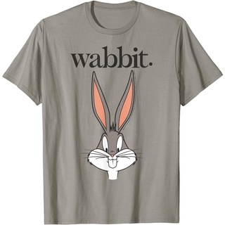 เสื้อยืดวินเทจเสื้อยืด พิมพ์ลาย Looney Tunes Bugs Bunny Wabbit Big Face สําหรับผู้ใหญ่S-4XL