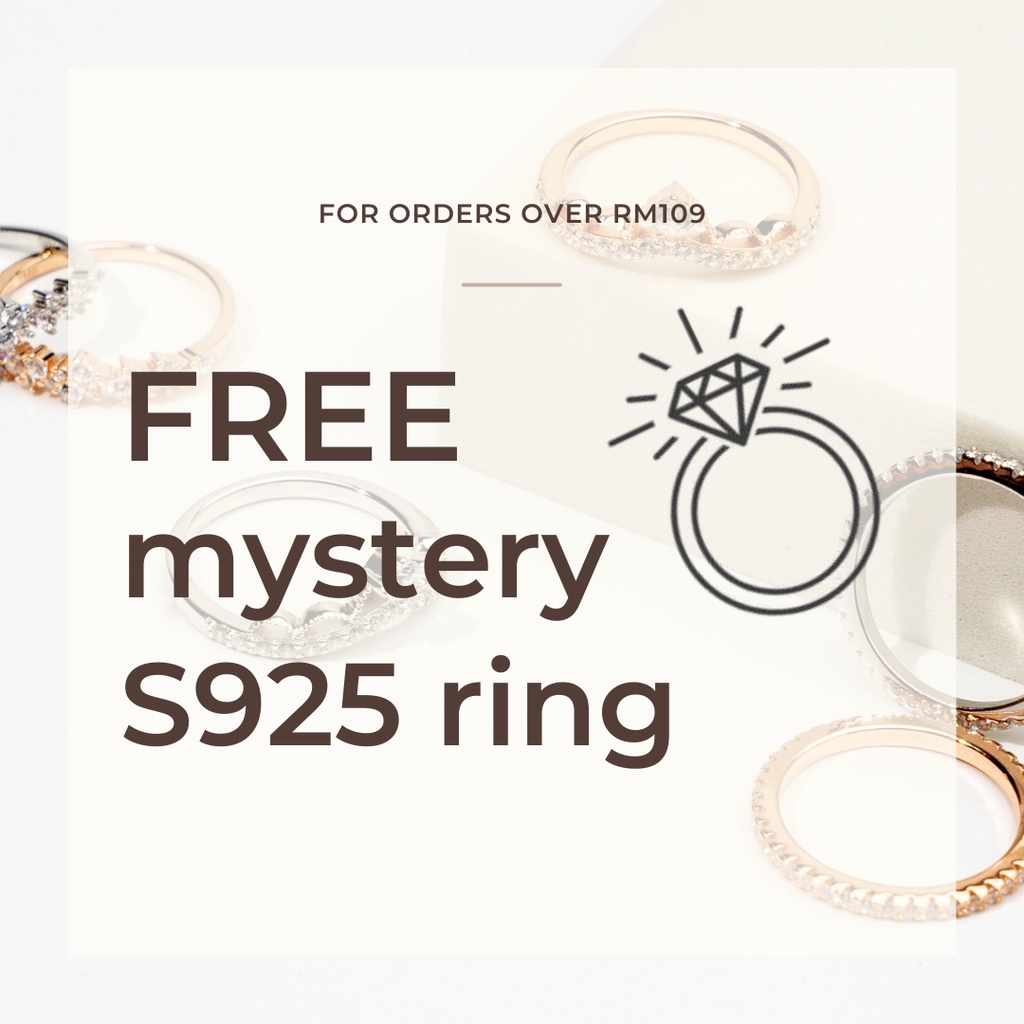 ฟรีแหวน MYSTERY S925 1 ชิ้น