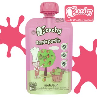 Peachy พีชชี่ อาหารเด็ก รสแอปเปิ้ลบด 100% (100g)