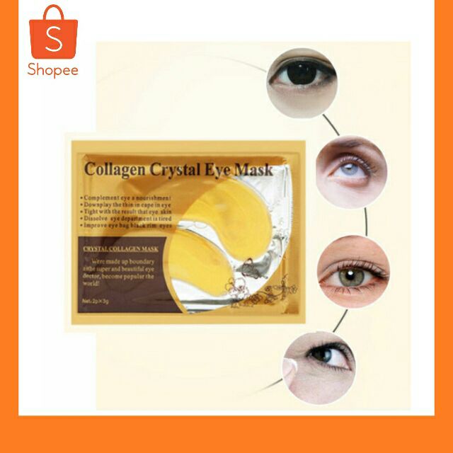 📍แผ่นมาร์คใต้ตาทองคำ มาส์กใต้ตา มาร์คใต้ตา แผ่นมาร์คตา Collagen Crystal Eye Mask