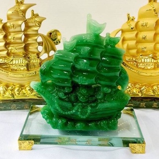 เรือ  เรือสำเภา ขนทรัพย์ ขนสมบัติ สำเภาจีน  ฐานแก้ว พร้อมส่ง
