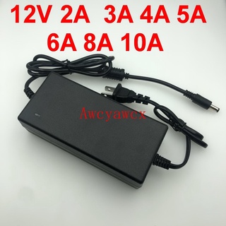 อะแดปเตอร์ไฟฟ้า AC TO DC Adapter AC 100V-240V to DC 12V 2A 3A 4A 5A 6A 8A 10A US plug transformers Power Supply Adapter Switch power supply LED adapter