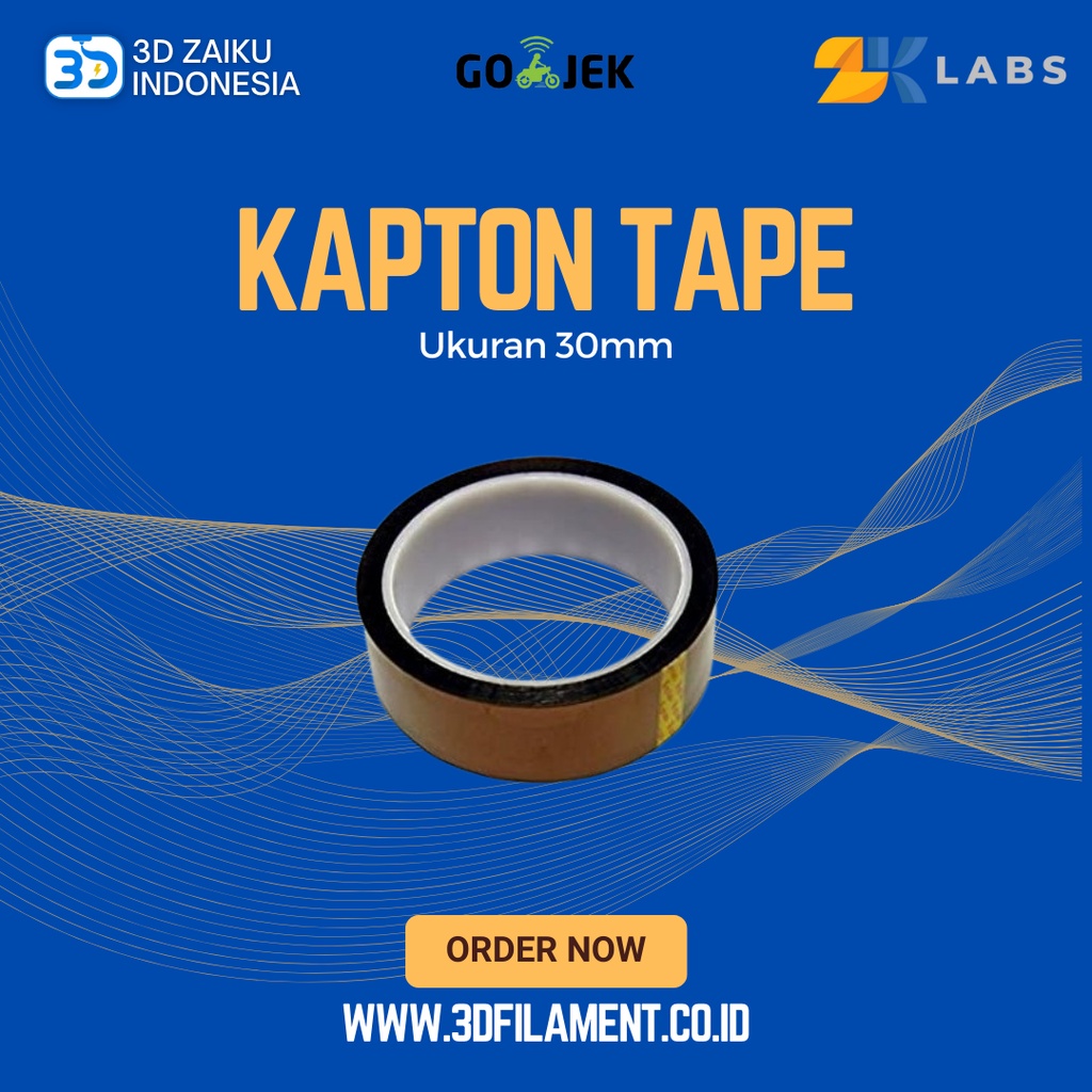 Kapton Heat Tape เครื่องพิมพ์ 3D คุณภาพสูง 30 มม.