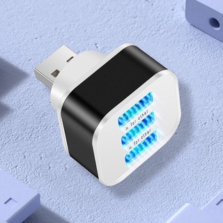 Oudimei อะแดปเตอร์ฮับแยก USB 3.0 หลายช่อง พร้อมไฟแสดงสถานะ LED แบบพกพา ทนทาน #9
