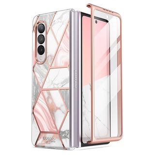 I-Blason Cosmo เคสโทรศัพท์มือถือ แบบพับได้ พร้อมฟิล์มกันรอยหน้าจอ สําหรับ Samsung Galaxy Z Fold 3 Case 5G 2021