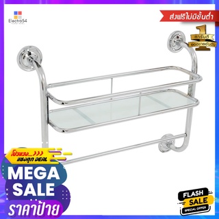 ชั้นวางของกระจกติดผนัง1ชั้นMOYA 583017Glass Shelf 1 Tier MOYA 583017