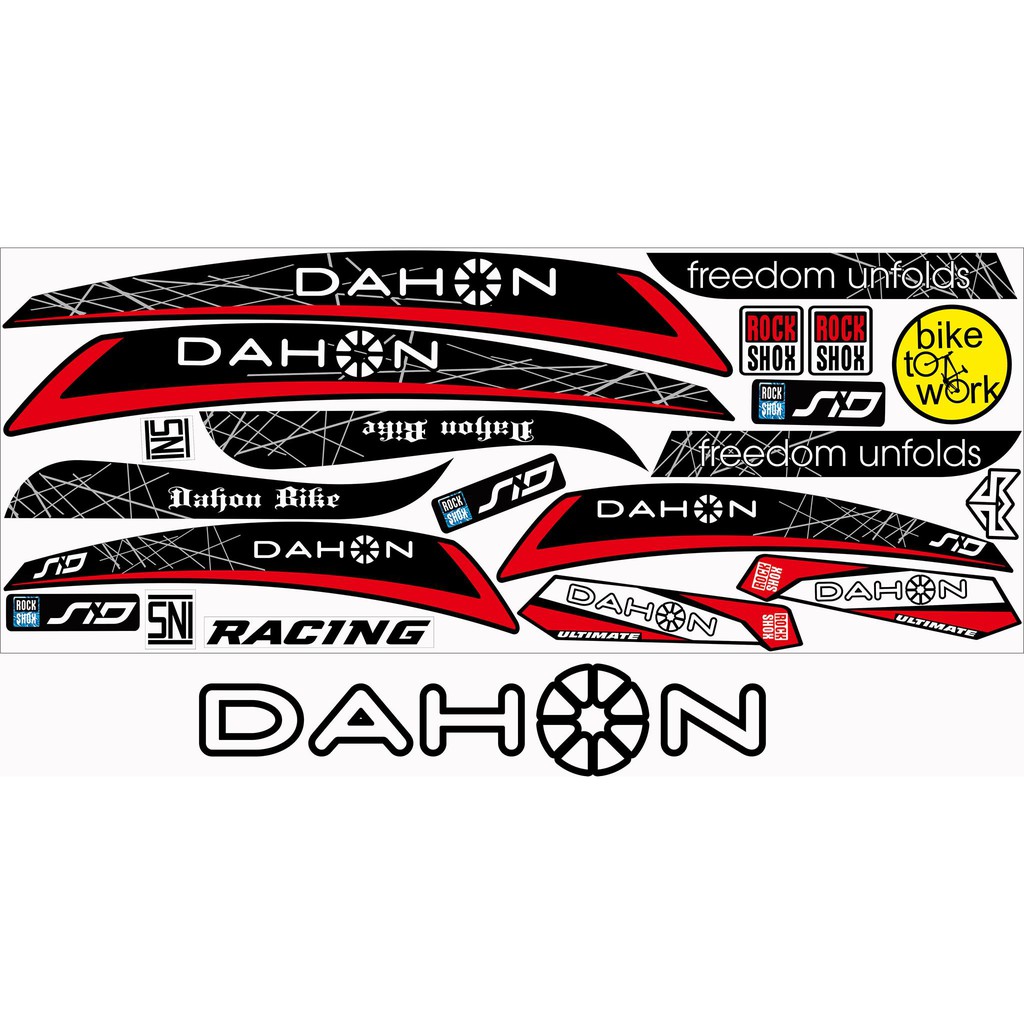 DECAL STICKER / STRIPING VARIATIONS OF ALL DAHON BIKE STRIPING STICKER FOLDING BIKE STICKER LIS MOTI