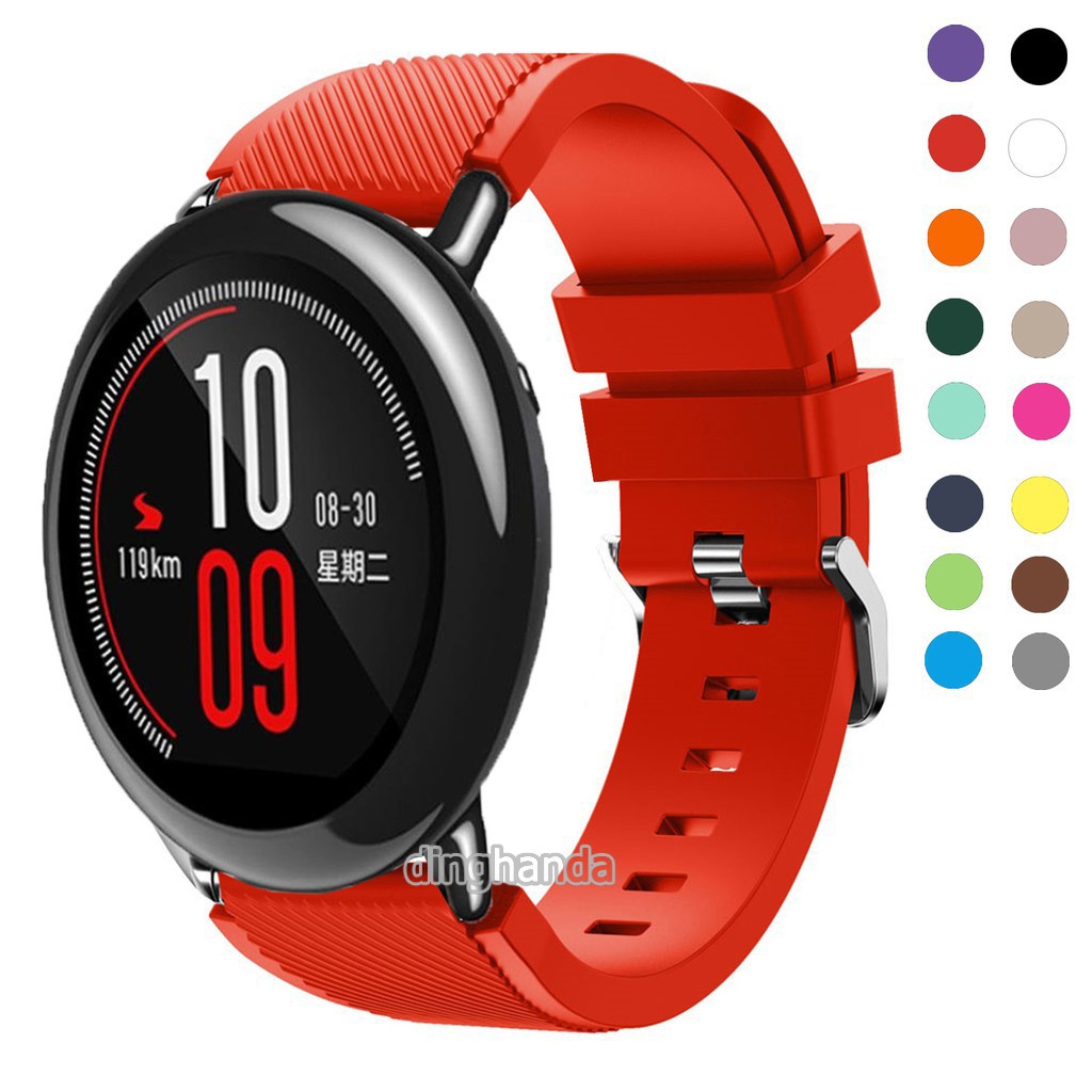 สายนาฬิกาข้อมือซิลิโคน สําหรับ Huami Amazfit Pace Realme watch 2 3 pro
