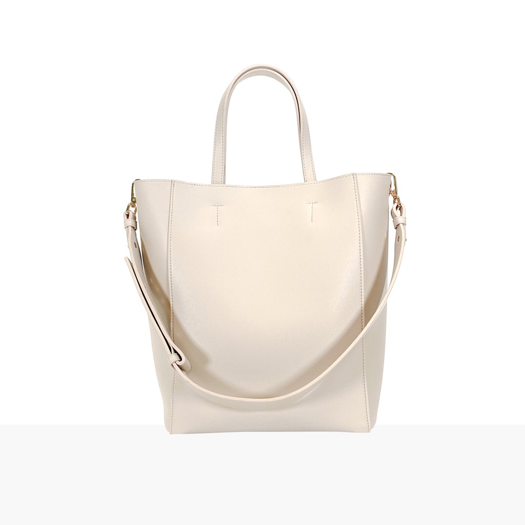 knack.bag -Tote bag (L) - Ivory (สีงาช้าง) กระเป๋าถือกระเป๋าสะพาย