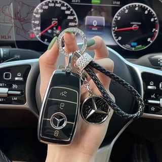 Mercedes-Benz key case ใหม่ A-class C-class E-class A200L กระเป๋า C260L รถ E300L shell GLC300/GLE/GLA หัวเข็มขัด