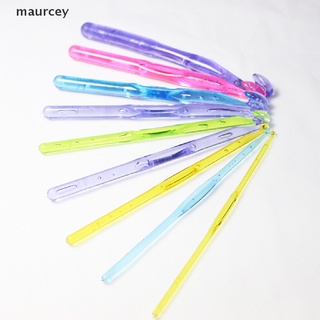 maurcey 9Pcs/Set Crochet Hooks Needles Hook 3mm to 12mm Acrylic Needle Knitting Craft MC