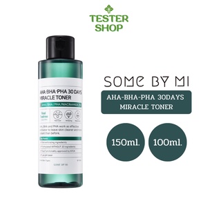 (ของแท้/พร้อมส่ง) Some By Mi AHA-BHA-PHA 30 Days Miracle Toner 150ml. + Serum 10ml. + Tester (2)