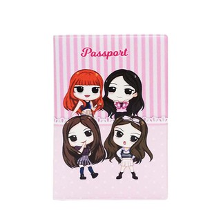 ปกหนังสือเดินทาง สีดํา สีชมพู ปกหนังสือเดินทาง กระเป๋าเดินทาง ออแกไนเซอร์ 233