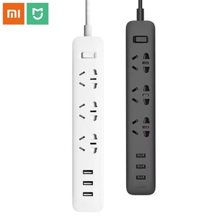 🎉ราคาพิเศษ🎉Original Xiaomi Mijia MI Plug QC3.0 27W Fast Charging Power Strip 3 USB + 3 ซ็อกเก็ตไฟฟ้าปลั๊กมาตรฐานอินเทอร์เฟซ Extension Lead 1.8m ，ปลั๊กไฟ，Xiaomiปลั๊กไฟSK166