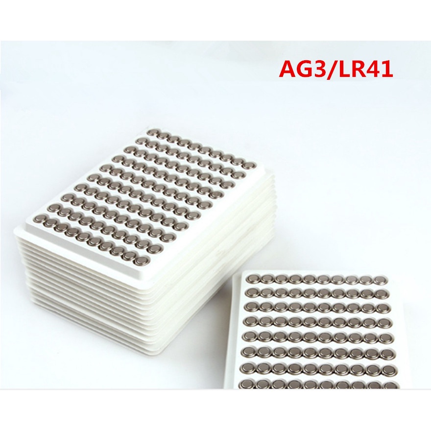 100PCS/Lot LR41 AG3 SR41W 392 192 GP192A LR736 Button Watch Battery Cell Cion Batteries for flashlig
