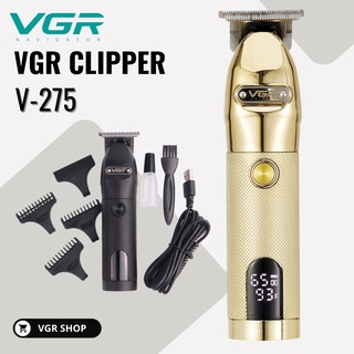 VGR รุ่น V-275 ปัตตาเลี่ยนตัดผมกันขอบแบบไร้สาย แบบไร้สายหน้าจอแอลอีดี(สีทอง)