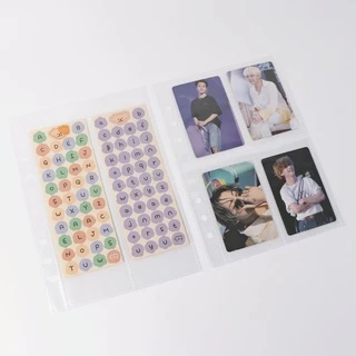กระเป๋าเก็บภาพ A5 Binder แขน 1/2/4P อัลบั้มภาพเติมการ์ดด้านใน Photocard ตกแต่งบ้านอัลบั้มรูปหน้า Storage-10 ชิ้น/เซ็ต