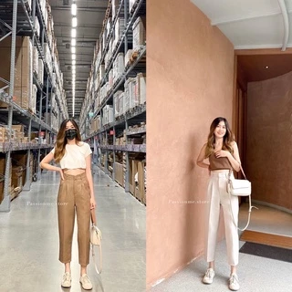 CHILLIN' BOY PANT : กางเกงเอวสูงทรงบอย สำหรับสาวตัวเล็ก 150cm-167cm