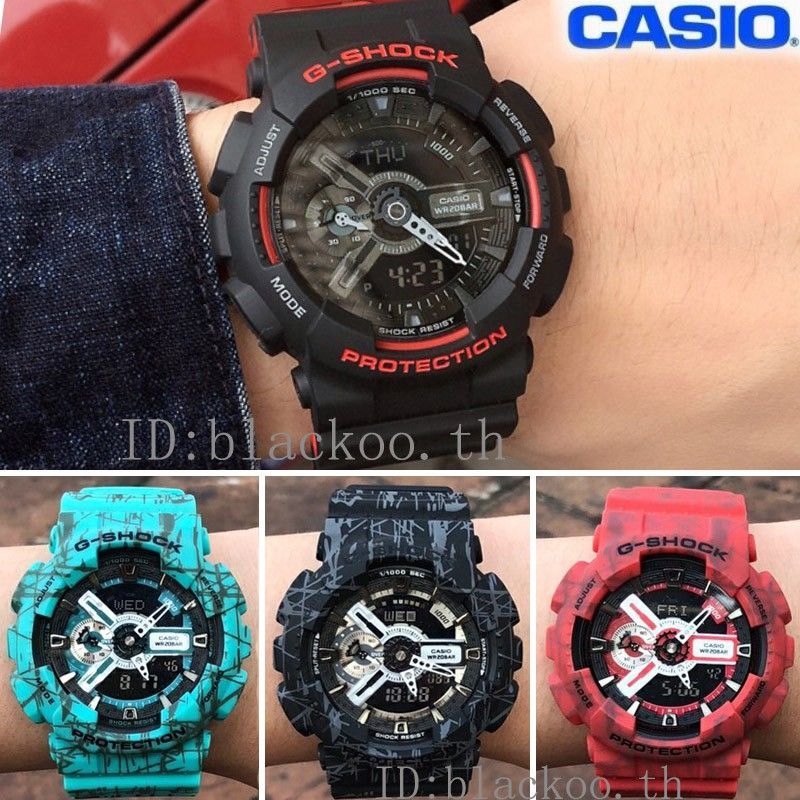 แท้ศูนย์100%GShock G-Shockของแท้ ประกันศูนย์ GA-110-1B GA-110GB-1AIronMan Special Seriesผู้ชายและผู้