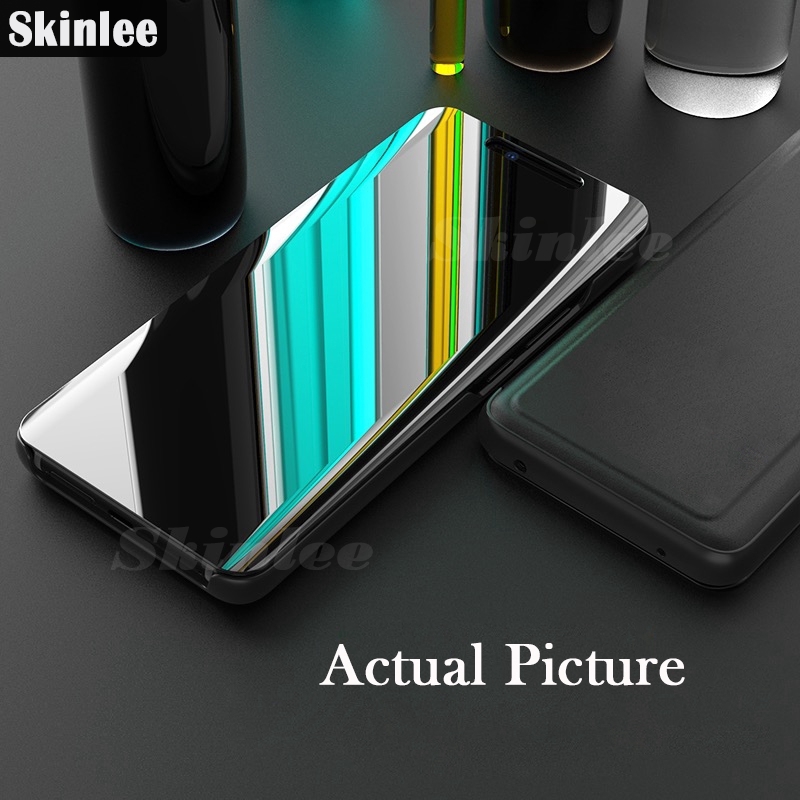 For IPhone 8 Plus 7 Plus Cover Plating Smart Flip Case Clear View