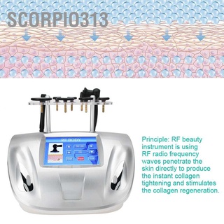 Scorpio313 【จัดส่งที่รวดเร็ว】Rf เครื่องกระชับผิวหน้า กําจัดริ้วรอย ฟื้นฟูผิว