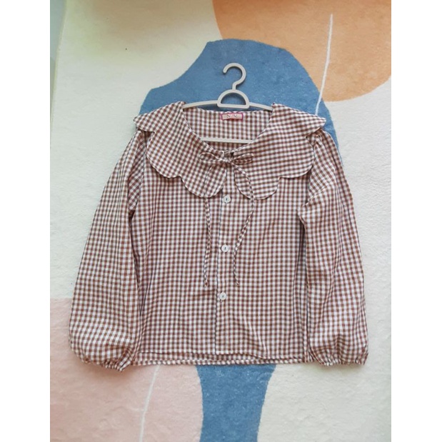 เสื้อคอตตอน ลินิน เสื้อคอบัว ผ้าฝ้าย สไตล์เกาหลี