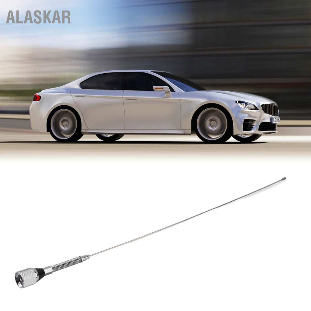 ALASKAR Car Mobile Radio Antenna 55cm Length 144MHz 2.15dB Gain 100W UHF Interface for TM271A FT1900R