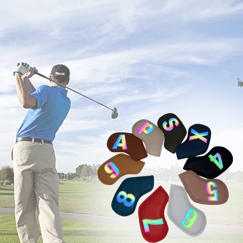 [ Blesiya] ชุด Headcoverเหล็กกอล์ฟ 10x 4,5,6,7,8,9,A,S,P,X Club