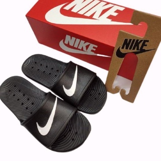 Nike Sandals Men's Shower Sandals รับประกัน 100% (พร้อมคลิปหนีบรองเท้า)