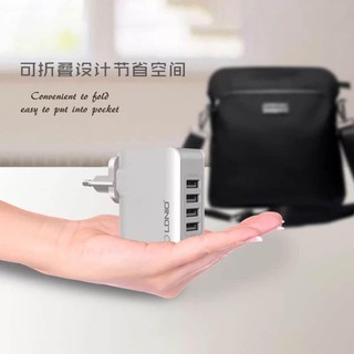 หัวชาร์จ LDNIO A4403 3.4A Four USB Port Travel Charger Mobile Phone Charger