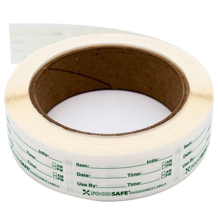 สติ๊กเกอร์แสดงวันผลิต-วันหมดอายุอาหาร 290-490 ดวง/ม้วน