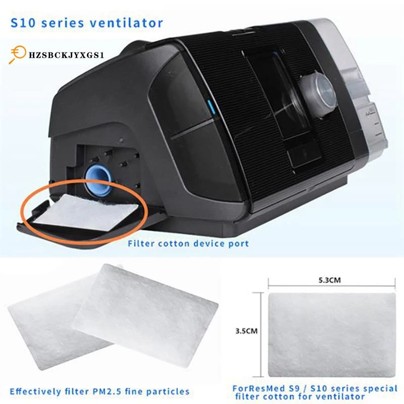 30 ชิ้นกรองอากาศแบบใช้แล้วทิ้งพรีเมี่ยมตัวกรองทดแทนสากลสําหรับ ResMed AirSense 10 AirCurve10 S9