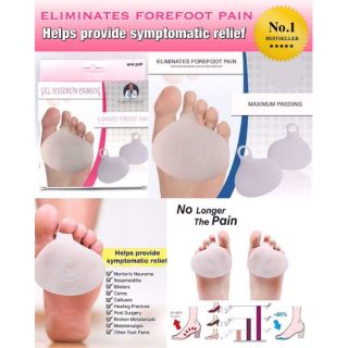 Eliminates  Forefoot Pain ซิลิโคนรองช้ำแก้ปวดของเท้า ด้านหน้าของเท้า นุ่มมาก