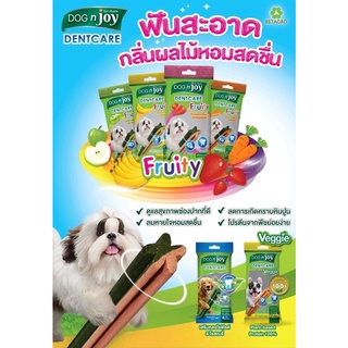 DOG n joy Dentcare FRUITY ขนมขบเคี้ยว 70g 1 ซอง