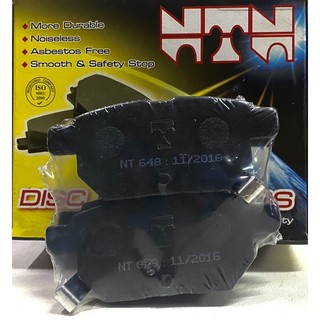 ผ้าเบรคหลัง TOYOTA ALTIS 2008 - 2014 / YARIS 2006 -2014 / VIOS 2008 2012 ผ้าดิสเบรคหลัง NTN