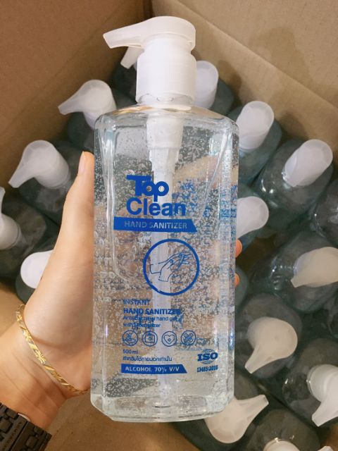 Top Clean Hand Sanitizer Gel เจลแอลกอฮอล์​ล้างมือ Gel Alcohol 70% ขนาด 500  Ml. แบบหัวปั้ม | Shopee Thailand