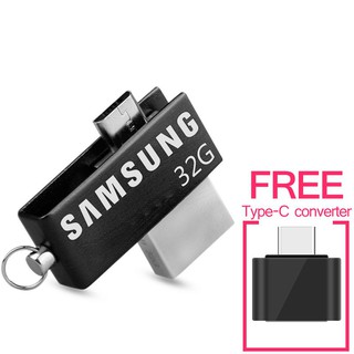 อะแดปเตอร์ SAMSUNG 128 GB OTG U disk Flash Drives and Free Type-C