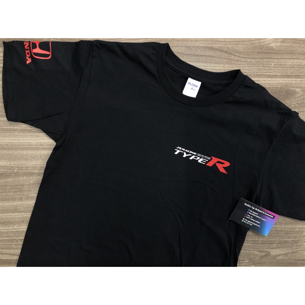 Honda Civic FD FD2R TYPE R Js Racing Limited *REAR D2 (เสื้อยืดสีดํา)