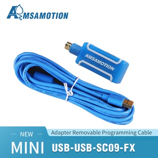 Yy AMSAMOTION 2020 ใหม่ อะแดปเตอร์สายเคเบิลโปรแกรมมิ่ง USB-SC09-FX MINI อินเตอร์เฟซ ชุบทอง ถอดออกได้