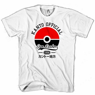 เสื้อยืด พิมพ์ลายกราฟิก Pokemon Kanto Gym Leader คุณภาพสูง สําหรับผู้ชาย