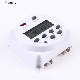 [Risesky] รีเลย์สวิตช์ตั้งเวลาดิจิทัล LCD 220V 110V 24V 12V CN101A