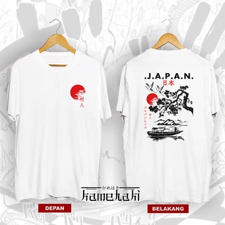 เสื้อยืดผ้าฝ้ายพรีเมี่ยม เสื้อยืด ผ้าฝ้าย แขนสั้น พิมพ์ลายอนิเมะ JAPAN LAKE VILLAGE db สไตล์ญี่ปุ่น สําหรับผู้ชาย และผู้