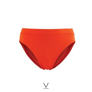 V ACTIVEWEAR SS2022 SWIMMING BRIEF ORANGE กางเกงว่ายน้ำ ชับในทั้งตัวผ้าหนา กัน UV UPF 50+