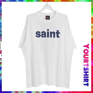 เสื้อยืด พิมพ์ลายกราฟฟิค Saint Michae ขนาดใหญ่ สไตล์วินเทจ เรียบง่าย สําหรับผู้ชาย